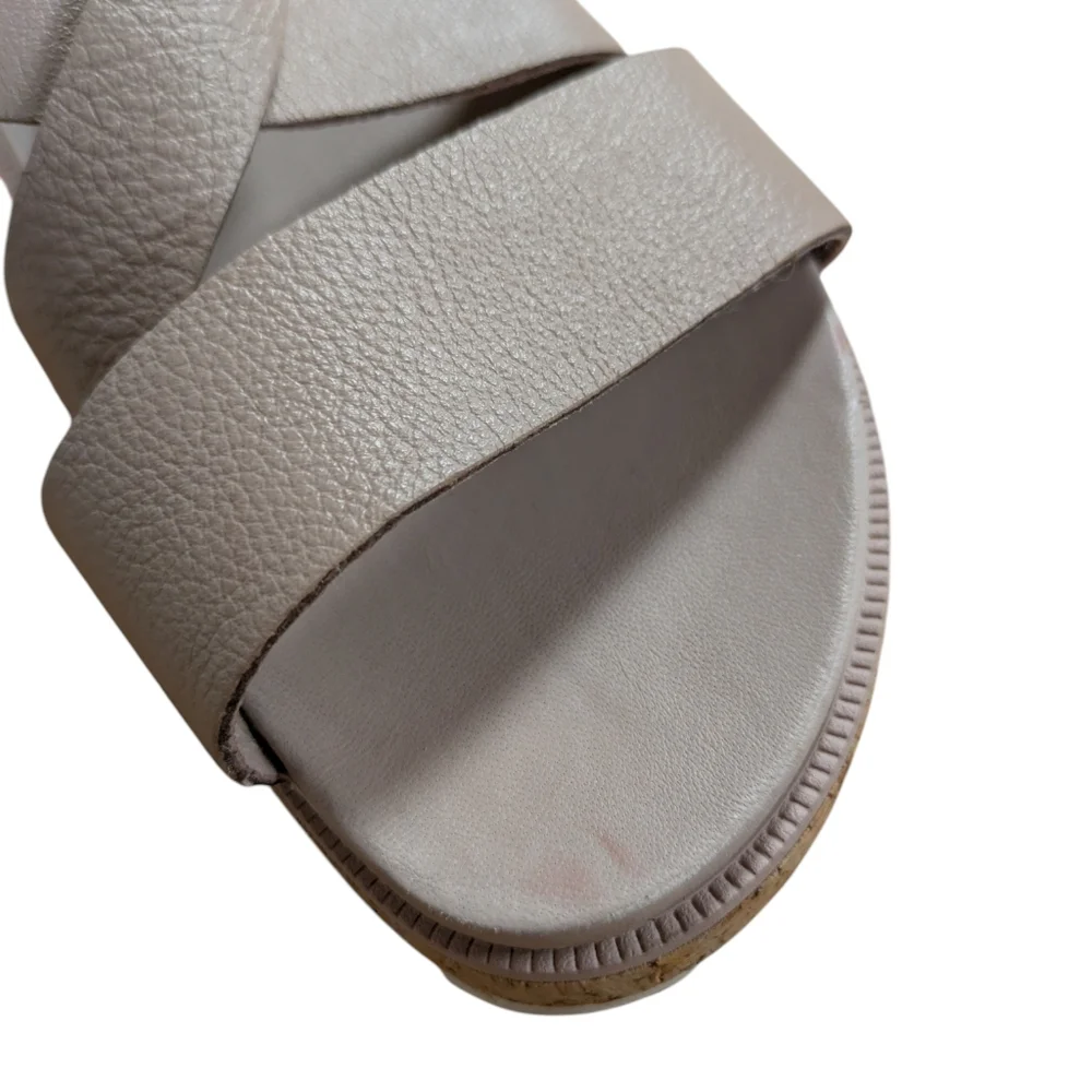 Sorel Roaming Criss Cross Sandals Mauve Leather Size 7.5 - Picture 7 of 12